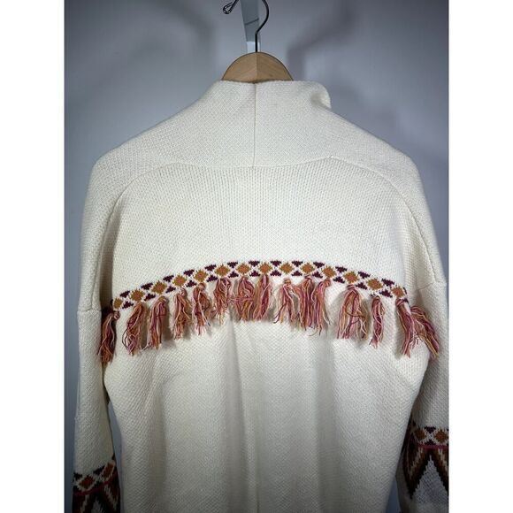 MATILDA JANE Women's Moments With You Gingersnap Open Front Cardigan White Small - Picture 10 of 13